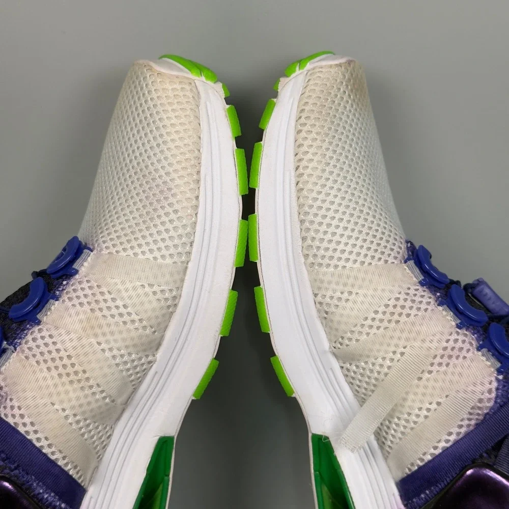 Nike Shox Gravity Fusion Violet Womens 9.5 9 1/2 Running‎ Shoes White Sneakers